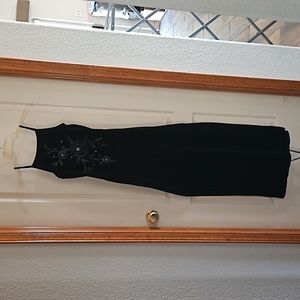 Vintage black velvet dress All that Jazz small